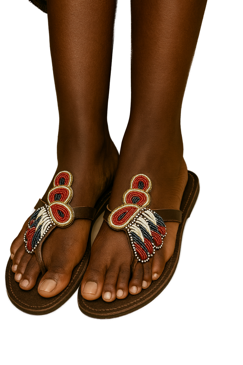 Village Cloth leather sandals