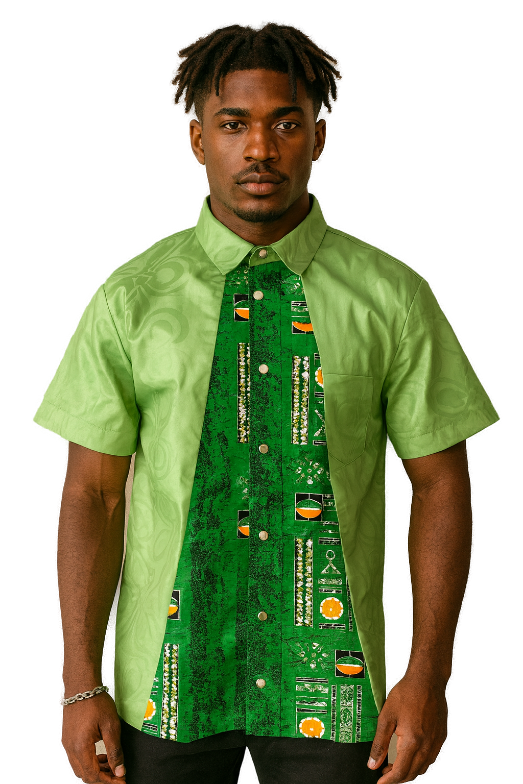 Village Cloth men's green shirt