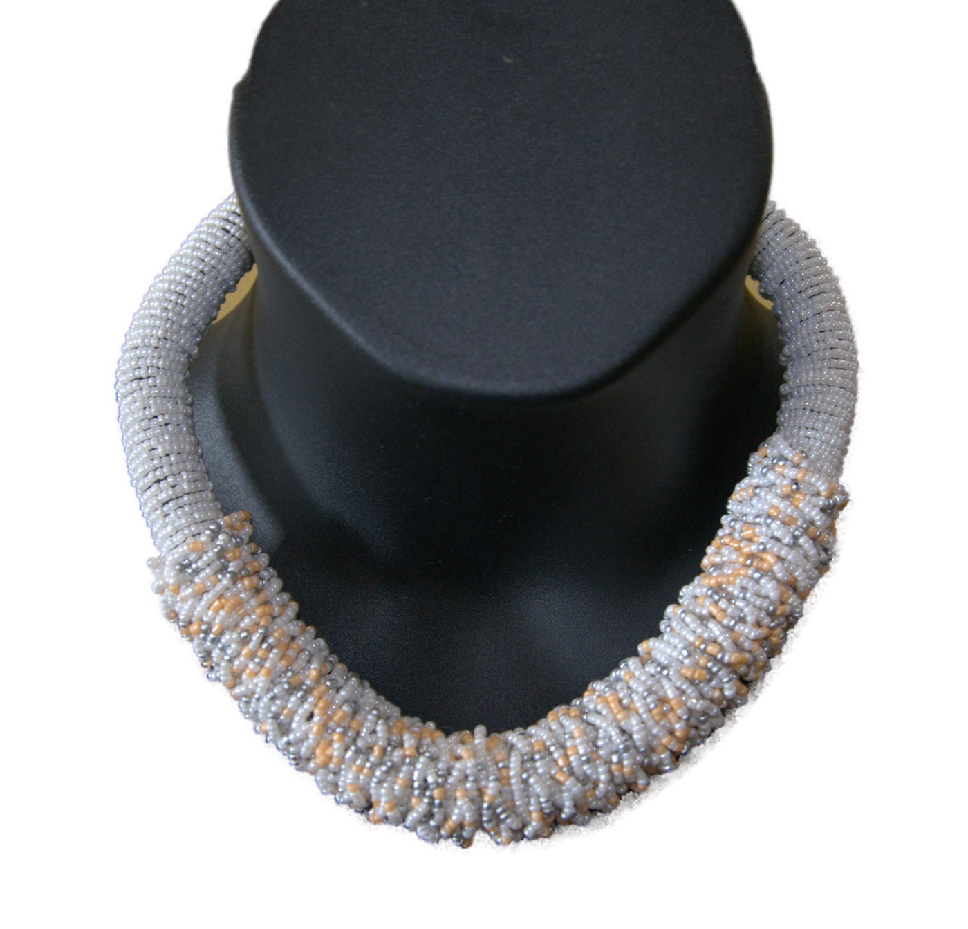 Village Cloth silver beaded necklace